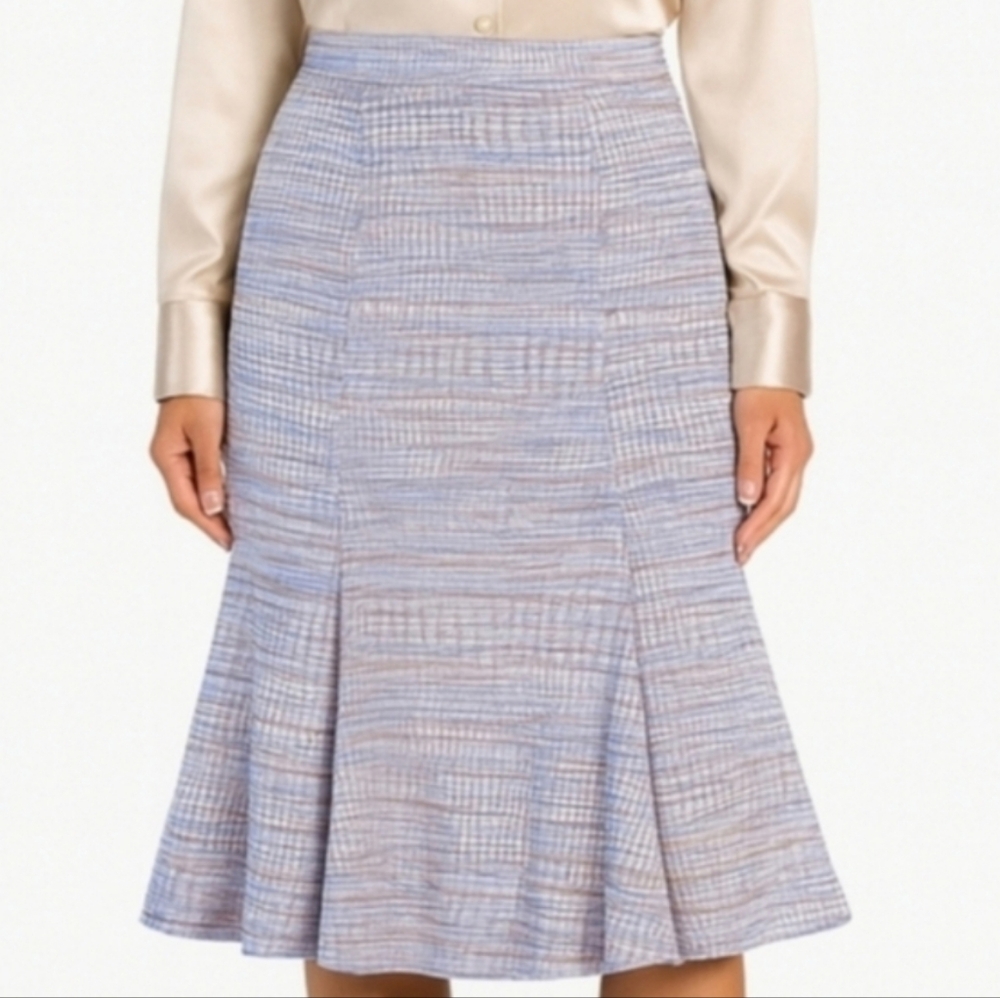 Vintage Christina Skirt XL Lavender Gold Pink Cream